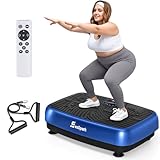 Vibrationsplatte, EvoSpark Vibrationsplatte Testsieger 2025 Verbesserte mit Doppelmotoren für Abnehmen, Ganzkörpertraining - Massagegerät, 450 LBS Power Plate Vibrationsboard für Home Workout