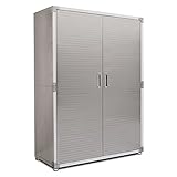 Seville Classics Mega Hochschrank, 121,9 x 60,9 x 182,9 cm, grau, Granit