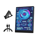 Ldabrye Metall Secondary Display 3.5 Zoll Panel USB C Einrichten Sofort EIN Dynamic Visual Enhancement Tool Multifunktion Typ C Tragbarer Computermonitor