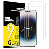 NEW'C 3 Stück für iPhone 14 Pro für Panzerglas (6,1 Zoll), Frei von Kratzern, 9H Härte, HD Displayschutzfolie, 0.33mm Ultra-klar, Ultrabeständig