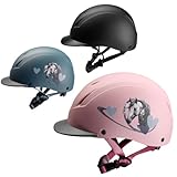 PFIFF 103119 Reithelm ProtectionX, Kinderhelm, Größenverstellbarer Helm für Kinder, mit Belüftunssystem, Pink, Größe 52-56cm (S)