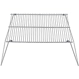 MFH Klappbarer Grillrost 38 x 25 cm Outdoor Grillgitter zum Aufstellen Rost Strandgrill