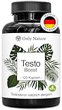 Testosteron Booster – 120 natürlichen Testosteron Kapseln – Hochdosiert mit Bockshornklee, Ashwaganda, Maca & Tribulus – 100% pflanzlich & Laborgeprüfter Testo Booster