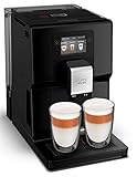 Krups Intuition Preference Kaffeevollautomat mit Milchschlauch, 11 Getränke, Personalisierung, 2-Tassen-Funktion, Kaffeemaschine, Schwarz, EA872810