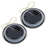 CTIRCHIU Solar Ersatzdeckel für Solarlaternen Kugel Wetterfestes Solarpanel Energiesparend 2 Stück Gartenbeleuchtung Außen