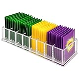 Teebeutel Organizer Halter für Küche Pantry Schrank, Arbeitsplatte, Tee Aufbewahrungsbox Station Bin Caddy Holds Getränketaschen| Süßer| Ketchup Pakete| Gewürzbeutel| Dressing Mixes (1)