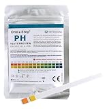 100 One+Step pH Teststreifen für Urin UND Speichel - pH Test - Ermittlung ph Wert - Teststreifen übersäuerung Körper - Säure Basen Balance - Urin Teststreifen