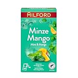 MILFORD Minze Mango | Kräutertee mit Mango-Aroma | 20 Teebeutel