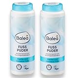 Fußpuder von Balea, desodorierend und feuchtigkeitsbindend, 2 x 100gr Für frische und trockene Füße
