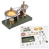 TechnixLabz Dampfmaschine Modell - Retro Vertikale Metallmaschine mit Kessel Und Last DIY Bausatz - Wissenschaft Und Pädagogische Geschenke für Weihnachten, Geburtstage Und Urlaub