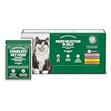 by Amazon Alleinfuttermittel für ältere Katzen, Gemischte Auswahl in Gelee, 4.8kg (48 beutel mit 100g)