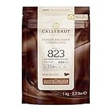 CALLEBAUT Receipe No. 823 - Kuvertüre Callets, Vollmich Schokolade, 33,6 % Kakao, 1kg - 1er Pack