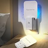 Fliegenfalle für den Innenbereich, 2-in-1-Obstfliegenfallen für den Innenbereich, mit automatischem Nachtlicht für Zuhause, Obstfliegen, Mücken, Fliegen, Motten, Mückenfallen für Haus und Innenbereich