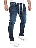 Yazubi Erik - Jogginghose Herren Jeans - Slim Fit Joggers Baumwolle - Stretch Jeanshose Für Männer, Dunkelblau (total Eclipse 194010), W34/L32