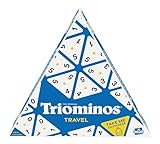 Triominos Travel, Brettspiel ab 6 Jahren, Gesellschaftsspiele für 2 bis 4 Spieler