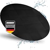 Whirlpool Unterlage rund 240cm - Bodenmatte für Outdoor Whirlpools - Schützt & Isoliert - Poolunterlage Pool Untergrund, schwarz