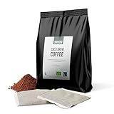 broow - Cold Brew Coffee | Bio & Fairtrade | gemahlener Röstkaffee im Filterbeutel | 100% Arabica Bohnen | kalter Kaffee Zubereitung | DE-ÖKO-006 (1 x Packung)