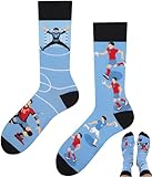TODO Lustige Socken Handball Herren, Coole Socken Lustig mit Handball Motiv 43-46
