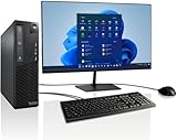 Lenovo M73 + 27-Zoll AOC TFT - Silent Business Office Multimedia PC mit 3 Jahren Garantie! | Intel Core i5 4570 3.6GHz | 16GB DDR3 | 512GB SSD | WLAN | USB 3.0 | Win 11 Prof. | MS Office 2010 | 7500