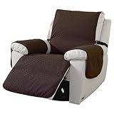 ELYSYSRL Sesselschoner Sesselauflage Relax mit Armlehnen und Taschen, Wasserdichter Sofabezug mit Gummiband, Geeignet für Liegesessel, Sessel (Color : #2, Size : M-1 SEAT Recliner)