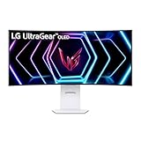 LG Electronics 39GS95QE-W.AEU Curved UltraGear™ OLED Gaming Monitor 39', 3440 x 1440, 21:9, 0,03 ms GtG, 240 Hz, HDR10, DisplayHDR™400 TRUE BLACK, DCI-P3 98,5%, NVIDIA G-Sync™, AMD FreeSync™ - Weiß