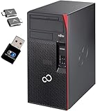 Fujitsu Esprimo P757/E85+ Intel Quad Core i7 1TB SSD Festplatte 32 GB Speicher Windows 11 Pro DVD Brenner Business Tower USB C Wifi + Bluetooth (Generalüberholt)