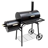 Import Unternehmens GmbH BBQ Smoker Kamingrill Santa Fe Grillwagen Grill Barbecue-Grill Räucherofen Holzkohle