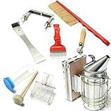 8-Teiliges Imkerei-Werkzeugset, Imkerwerkzeug Zubehör, Bienen Raucher, Imkereibedarf, Imkereiausrüstung Verbreitet In Häusern, Bauernhöfen, Bienenproduktionswerkstätten