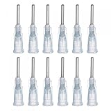 sourcing map Spendernadel mit stumpfer Spitze, für flüssige Klebepistole, 15G, 1,27 cm, 20 Stück (hellblau)