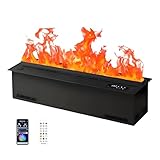 Elektrischer Dampfkamin mit 16 Millionen Flammenfarben, Touchscreen und Fernbedienung für ein verbessertes Wohnambiente
