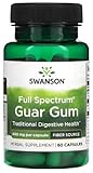 Swanson - Full Spectrum Guar Gum 400 mg | Ballaststoff für die Verdauung - 60 Kapseln