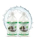 emmi-Clean Bad- und Sanitärreiniger 2x 500ml - Aktivschaum, Kalk- und Schmutzentferner inkl. Sprühkopf, Materialschonend, Für Fliesen, Glas, Chrom und Keramik