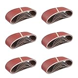 Gewebe-Schleifbänder │ 10 Stück │ 75 x 533 mm │ Korn 40 │ für Bandschleifer │ Schleifpapier │ Schleifblätter