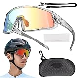 Fahrradbrille für Herren, winddichte Brille – Farbwechsel-Sport-Sonnenbrille mit UV-Schutz, Laufen, Angeln, Fahren, Baseballbrille für Männer und Frauen