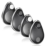 UtagPro GPS-Tracker für Kinder, 4 Stück, Schlüsselfinder funktioniert mit Apple Find My (nur iOS), IP67 wasserdicht, Privatsphäre, Verlustmodus, Bluetooth-Tracker für Kinder, ältere Menschen,