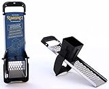 Rührspatz® patentiert im Allgäu: Edelstahl Spätzlehobel mit Rührfunktion, extra großer Teigbehälter, 4x schneller Spätzle kochen! Keine verschmutzte Herdplatte Dank Stoppfunktion [Topf Ø bis 32 cm]