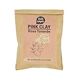 hello simple - Natur Rosa Tonerde aus Frankreich - Gesichtsmaske für ca. 20 Anwendungen - DIY Pink Clay für Trockenshampoo, Haarkur uvm.