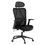 SENSE7 Gaming Stuhl Bürostuhl Ergonomisch Schreibtischstuhl Office Chair Chefsessel Drehstuhl Schreibtischsessel Verstellbar für Home Office Gamer bis 150kg Computerstuhl Bürosessel - Noxo Schwarz