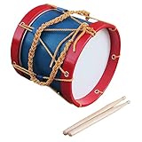 Kisangel Snare Drum Robuste Kindertrommel mit Tragetasche und Schlagstöcken für Rhythmusentwicklung und Musikalische Früherziehung für Jungen