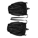 Milisten 1 Paar wasserdichte Gamaschen für Outdoor Aktivitäten Verstellbar Schützende Beinschoner für Trekking und Jagd Schnee und Nässe für Verschiedene Schuhgrößen