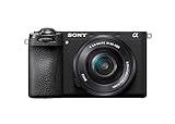 Sony Alpha 6700 Spiegellose APS-C Digitalkamera inkl. 16-50mm Power Zoom Objektiv, KI-basierter Autofokus, 5-Achsen-Bildstabilisierung, 4k 120p Video, neigbares Touch-Display, Webcam