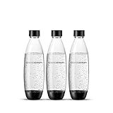 SodaStream Verschmolzene Flaschen für Source, Play, Power, Spirit, Fizzi und Genesis Carbonator, 1 Liter, 3er-Pack (3 x 1 l)