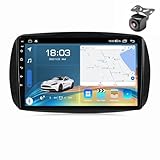 Android 15 Autoradio für Mercedes Benz Smart 453 Fortwo 2014 2015-2020 GPS Navigation 9 Zoll Touchscreen Auto Stereo Mit Multimedia-Player Car Radio FM SWC Carplay Android Auto (Y5 8Core 4+64G)