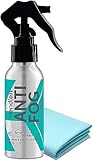 Hendlex Nano Spray Anti Beschlagen Auto, Windschutzscheibe, Motorrad Helm 100ml, Anti Fog Spray, Antibeschlagmittel für Glas und Kunststoff