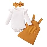 Babykleidung für Mädchen, Kostüm, für Mädchen, Partykleidung für Mädchen, Tutu, Set, Kleid, Outfit, langes Stirnband weiß + Rock, Set für Mädchen