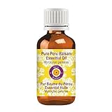 Deve Herbes Reines Perubalsam-Ätherisches Öl (Myroxylon pereirae) mit innerer Kunststoff-Europipette 100% therapeutischer Grad Dampfdestilliert für die Körperpflege 30ml (1.01 oz)