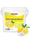 Feinwälder® Premium Zitronensäure Pulver 5 kg (E330) in Lebensmittelqualität – natürlicher Kalkentferner & Reinigungsmittel, ideal für Küche, Haushalt, Limonaden, Fruchtsäfte & Backen