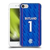 Head Case Designs Offizielle Rangers FC Jack Butland 2024/25 Spieler Home Kit Harte Rueckseiten Handyhülle Hülle Huelle kompatibel mit Apple iPhone 7/8 / SE 2020 & 2022