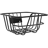 ifundom Praktischer Fahrradkorb Vorne aus Metall Stabiler Eisen Frontkorb mit Vorgebohrtem Loch Leichter Kinderfahrradkorb für Outdoor Fahrradzubehör