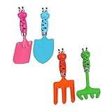 SUPVOX Multifunktionales Gartenspielzeug Set für Leichtes Tragbares Schaufel und Rechen Set aus Hochwertigem Kunststoff für Garten Strand und Fördert und Familienzeit Zufällige Farbe